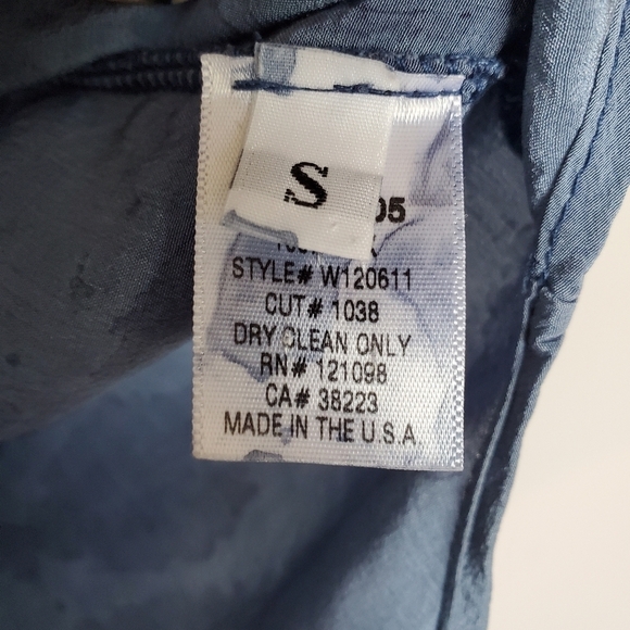 Gypsy 05 100% Silk Boho Tie Dye Tunic Top Blue Oversized Lagenlook Size Small - Picture 9 of 12